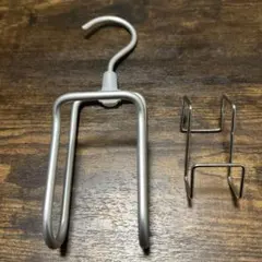 無印良品 アルミハンガー ネクタイ・スカーフ用＋扉につけるフックセット
