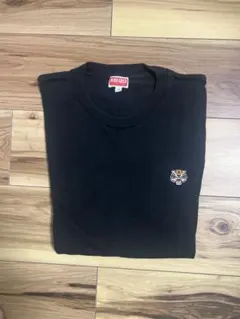 Kenzo ブラック ロンTシャツ 虎刺繍