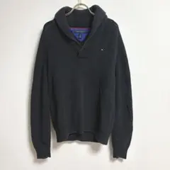 ✨綿100％✨ TOMMY HILFIGER S/P ニット セーター 紺 肉厚