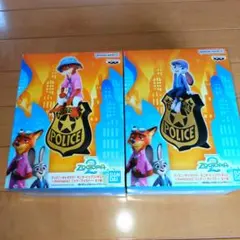 ズートピア モニタートップフィギュア2体セット② ニック・ジュディ