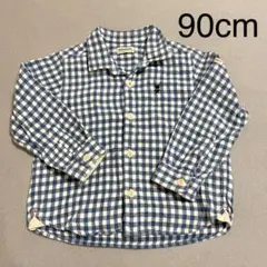 ミキハウス チェック柄シャツ 90cm