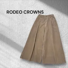 RODEO CROWNS コーデュロイ　タックワイドパンツ　M