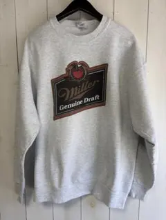 80s 90s Miller beer スウェット XL グレー ビンテージ