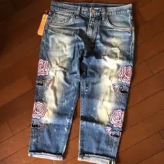 RNA MEDIA スワン刺繍 デニムパンツ Mのサムネイル