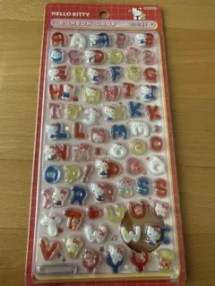 【正規品】ハローキティ文字ボンボンドロップシール