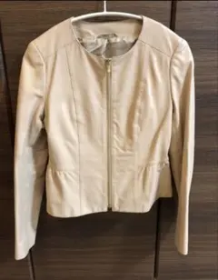 美品✨近年物✨アナイ ライダースジャケット ラムレザー ピンク