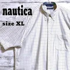 NAUTICA ノーティカ 半袖 BD チェック シャツ ビッグサイズ XL