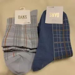 DAKS チェック柄ソックス 22-24cm2足セットのサムネイル