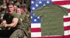 米軍実物 未使用 USMC OD Ｔ−シャツ L　Comfort 　TS969
