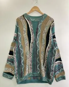 COOGIクージー3Dニット セーター 90s ヴィンテージ マルチカラー 古着