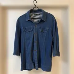 デニムシャツ　pincponc トップスのサムネイル