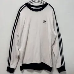 adidas 長袖 カットソー ユニセックス オーバーサイズ ドロップショルダー