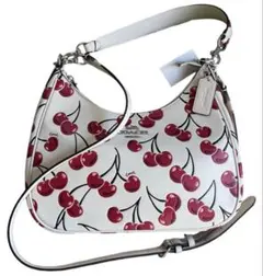 コーチ COACH テリ ホーボー チェリー柄 ワンショルダーバッグ