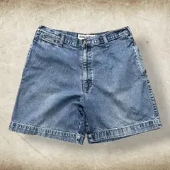 【W36】FADEDGLORYデニムショートパンツ グッドエイジングワイド古着のサムネイル