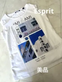エスプリ　プリントTシャツ ホワイトのサムネイル