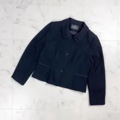 東京ソワールベニール ブラックフォーマルジャケット 米沢織 黒 13*HD828