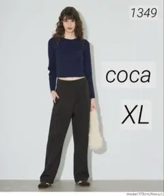 1349 coca コカ クロップドニットトップス