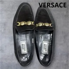 【希少品】✨VERSACE✨ローファー靴　本革　ヴィンテージ 90sのサムネイル