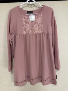 ドラッグストアーズ　胸元レースニットソー　新品タグ付き