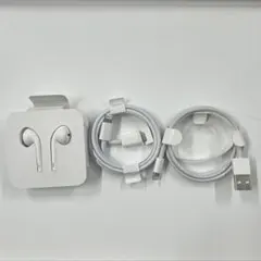 Apple Lightning有線イヤホンLightningケーブル 2本セット