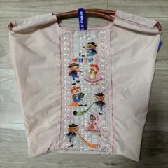 【限定販売】ボールアンドチェーン コラボバッグチロリアンテープ柄 ピンク/千鳥屋 限定販売】ボールアンドチェーン コラボバッグチロリアンテープ柄
