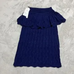 ROPÉ PICNIC ニットスカート ネイビーロペピクニック