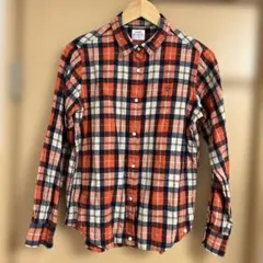 coen チェック柄 長袖シャツ L