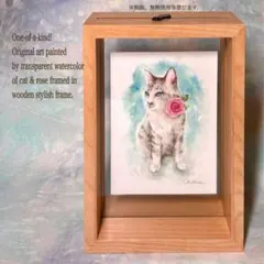 Limited 絵画 cat 猫の絵 art 猫雑貨 猫 ハチワレ kawaii - メルカリ