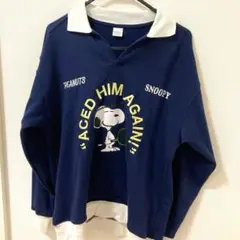 スヌーピー　Ｖネックトレーナー