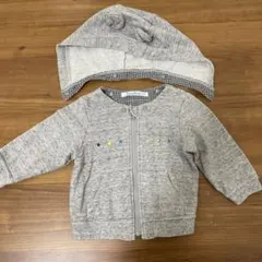 familiar フード取外し可能パーカー　70