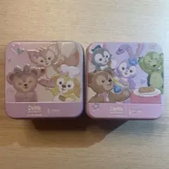 香港ディズニー限定！ダッフィーフレンズ 金属製缶 2個セット