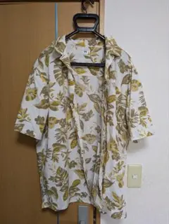 ユニクロ　アロハシャツ　黄色