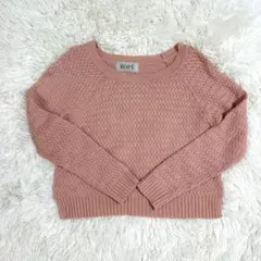 超美品ROPÉ ロペ 長袖サマーニット ピンク クルーネック✨Mサイズのサムネイル