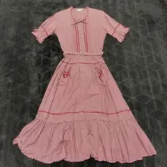 ピンクハウス　シャツワンピース 半袖