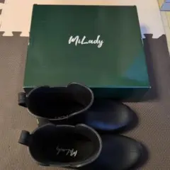 MiLady レインブーツ ショート丈 ブラックのサムネイル