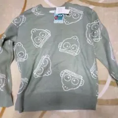 ミントグリーン セーター 3L　4L　ハンギョドン　サンリオ　冬　大きいサイズ