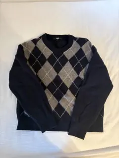 UNIQLO アーガイル柄 セーター Lサイズ