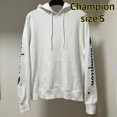 【美品】Champion チャンピオン　パーカー　スウェット　メンズＳ　白