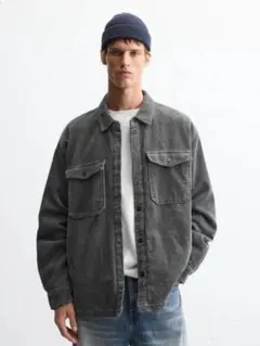 ZARA WASHED CORDUROY OVERSHIRTのサムネイル
