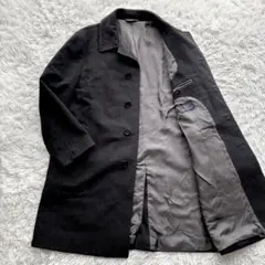 美品BROOKS BROTHERS カシミヤ混 ステンカラーコート L ブラック