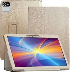 Moderness タブレット 10インチ 用 ケース 軽量 薄型 ゴールド