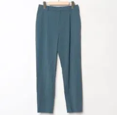 INDIVI　洗える／UVケア／SETUP可能　麻混テーパードパンツ