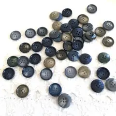 ボタン⑦ 20㎜ 4つ穴ボタン　マーブル　50個