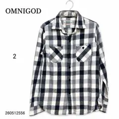 OMNIGOD オムニゴット ネルシャツ チェック 2 長袖 アメカジ 日本製のサムネイル