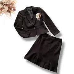 エスプリミュール　フォーマル　LL ブラック　上下　スカート　ラメ糸　高級感