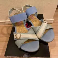 NUOVO Girl キッズサンダル 青/水色