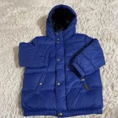 ポロラルフローレン　青いフード付きダウンジャンパー3T