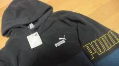 プーマ XL puma パーカー フリース フード 刺繍 紺 黒 アウター