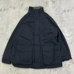 ランズエンド　ノームコア　テック系　長袖　中綿ジャケット　古着　ブラック　黒　M