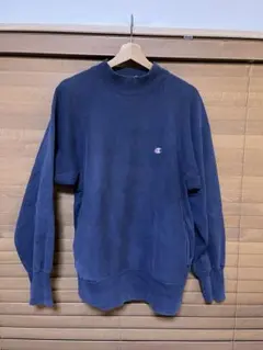 90S チャンピオン リバースウィーブ モックネック　ポケット付　刺繍タグ